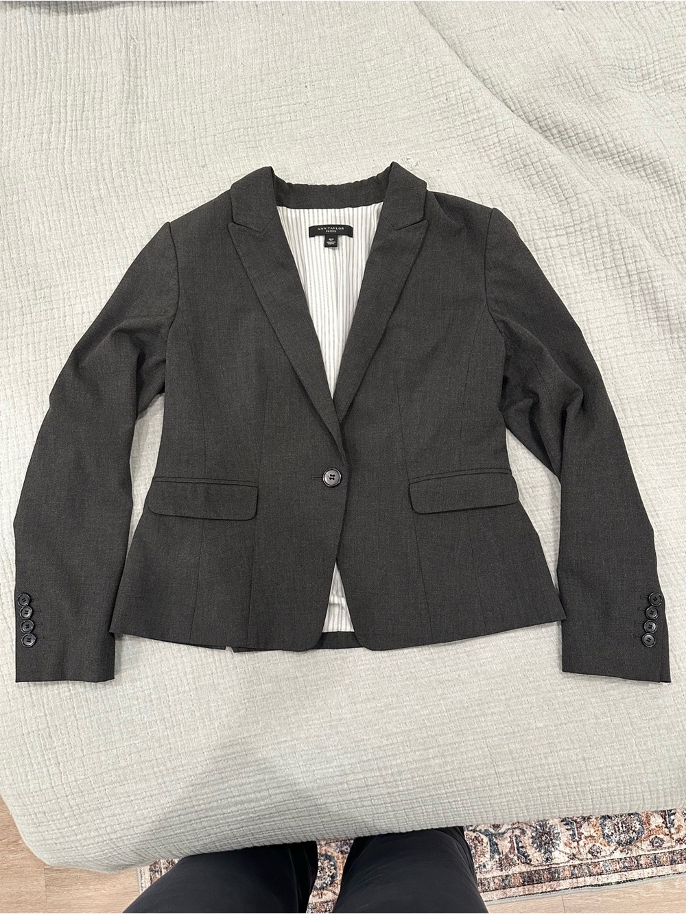 Ann Taylor gray blazer
